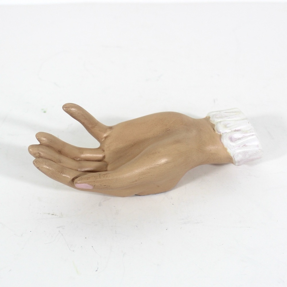 Vintage Kitchy Ceramic Hand Business Card Holder Ring Holder Kitch
